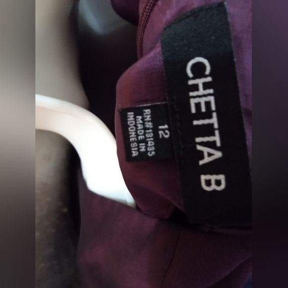 Plum blouse with chiffon split sleeves - Picture 8 of 10